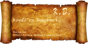 Kovács Dagobert névjegykártya